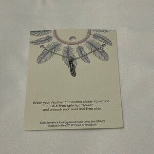 Lauren Spencer Feather Necklace - Silver